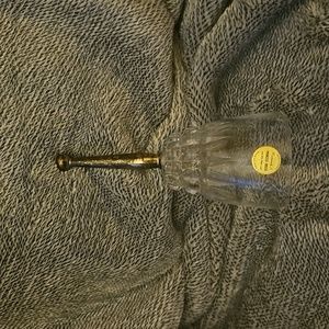 PRINCESS House 24% Lead crystal Bell, with SS plated handle.  MADE IN FRANCE